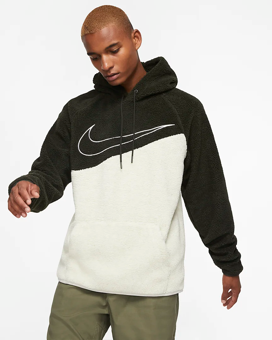 Nike sherpa sweatshirt sale